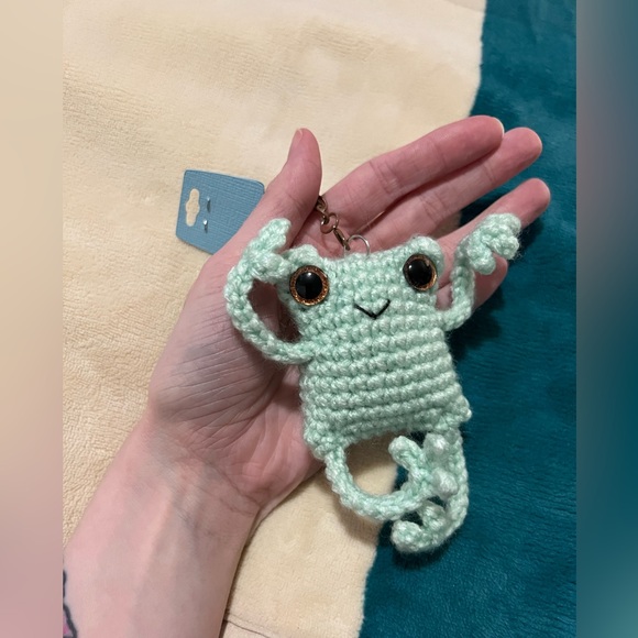 Hand Crafted Accessories - Mini Leggy Frog Keychain/Bag Charm 🐸